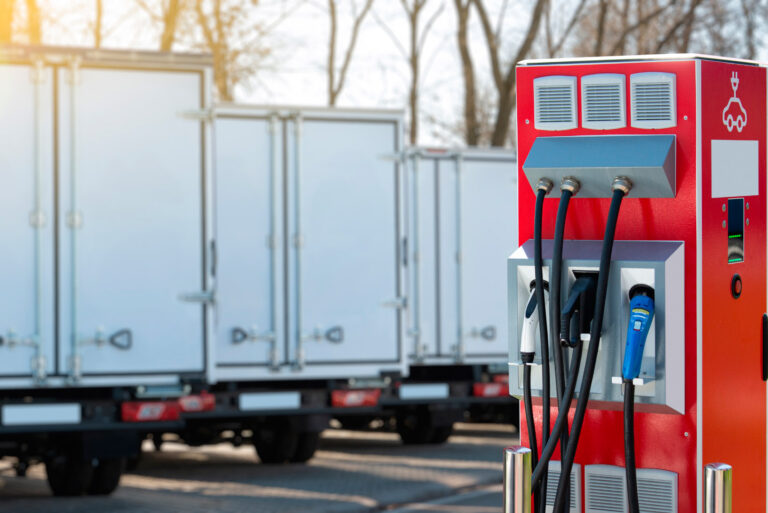 electric charging station for trucks