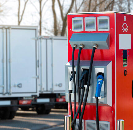 electric charging station for trucks