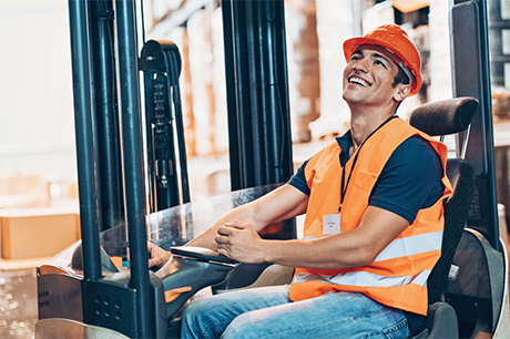 Happy Forklift Operator Happy Forklift Operator